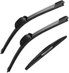 Wenyant Windshield Wiper Blades for My Car Original Equipment Automotive Replacement Compatible with Acura 2014-2020 MDX Front and Rear Wiper Blades Set - 26"/20"/14"(Set of 3)