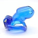 Male Chastity Device with 4 Rings, Smooth Surface Resin Cock Cage, Ring Locked Cage Adult Sex Toy for Men Lock and Keys Included Red Sweater M4