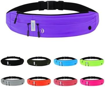 WATERFLY Running Belt Fanny Pack:Phone Holder Belt for Men Women