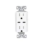 Eaton TRUSBC15W-BOX USB-C Charger with Duplex Receptacle, White