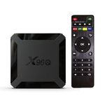 Android TV Box 10.0,X96Q Android TV Box 2GB RAM 16GB ROM Allwinner H313 Quad-Core 64bit with WiFi 2.4G USB Ultra HD 4K H.265 3D Home Smart TV Box