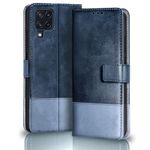 TheGiftKart Flip Back Cover Case for Samsung Galaxy M32 4G / M32 Prime | Dual-Color Leather Finish | Inbuilt Stand & Pockets | Wallet Style Flip Cover Case for Samsung M32 4G / M32 Prime (Blue & Sky)