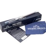 American-Made Specific Gravity Hydrometer Alcohol ABV Tester - Pro Series Fermentation Testing Homebrew: Beer, Wine, Cider, Mead - Triple Scale Hydrometer by Brewing America