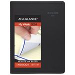 AT-A-GLANCE 2024 Weekly & Monthly Appointment Book Planner, 8-1/4" x 11", Large, QuickNotes, Black (769500524)