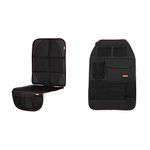 Diono Ultra Mat Complete Back Seat Protector and Stow 'n Go Car Back Seat Organizer | Kid and Pet Friendly