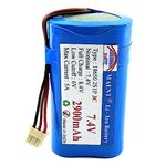 MAENT® 7.4V 18650 Lithium ion Rechargeable Battery 2S1P with 5264 pin 8.4V for POS Swipe industrial machine - 3C Rated (3 Pin 3 Wire, 2900 mah)