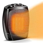 Room Heater Indoor Use, 1500W Quiet Fast-Heating Small Indoor Heater Space Heater for Large Room Heating with Thermostat, 3 Modes, Tip Over & Overheat Protection, Portable Indoor Heater Fan for Indoor