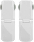 FYY 2 Pack Fridge Lock Refrigerator Lock with Strong Adhesive, Fridge Locks for Kids, Child Safety Locks, Cabinet Lock, Freezer Lock, Drawer Lock White