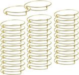 UPINS 60Pcs Gold Expandable Bangle 