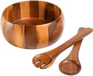 Gibson Home Laurel Acacia Wood Salad Bowl Set, 3 - Piece, Acacia Wood