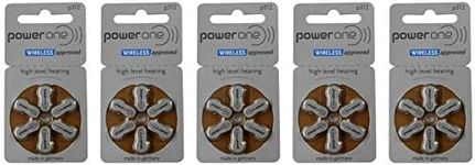 PowerOne Size 312 Hearing Aid Batteries - 30 count by Power One