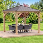 Yardistry 10' x 10' Meridian Gazebo Brown