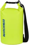 MARCHWAY Floating Waterproof Dry Bag 5L/10L/20L/30L/40L, Roll Top Sack Keeps Gear Dry for Kayaking, Rafting, Boating, Swimming, Camping, Hiking, Beach, Fishing (Bright Yellow, 30L)