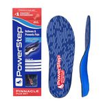 Powerstep Pinnacle Plus Ball of Foot Pain Relief Orthotics - Shoe Inserts for Metatarsalgia, Arch Support, and Morton's Neuroma Pain Relief - Shoe Insoles with Metatarsal Pad (M 10-10.5, F 12)