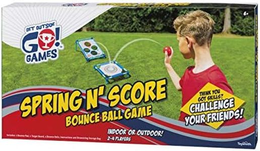 Toysmith Get Outside Go! Spring N' Score Bounce Ball Game, Indoor/Outdoor, for Boys & Girls Ages 5+