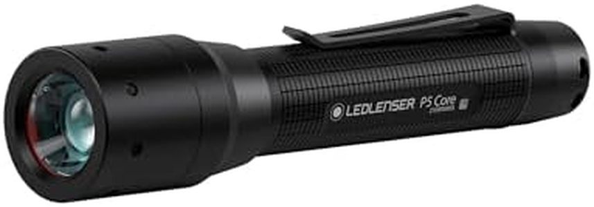 Ledlenser Linterna de bolsillo LED compacta P5 Core, 150lm, enfocable, funcionamiento con 1 pila AA (con AA en el volumen de suministro) u opcionalmente con batería, haz de luz de 90m, incl. Pilas