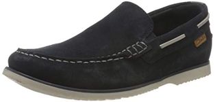 Clarks Men's Navy Suede Boat Shoes (26159473) UK-6