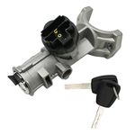 Hoypeyfiy Ignition Lock Switch Barrel with 2 Keys Replacement for Relay Ducato Boxer 1348421080 1361031080 1608501280 4162.HN 4162.SJ