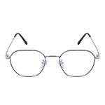 Optify Bluecut Computer Eyeglasses for Eye Protection | Zero Power |Anti Glare|Blue Light Filter Glasses |For Men & Women| Metal Frames|Full Rim|Round Shape