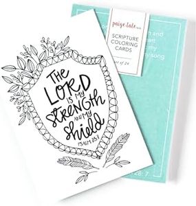 Scripture Coloring Cards: Color, Share, and Inspire
