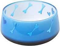 Dogit Non-Skid Dog Food and Water Bowl, Blue - BPA-Free Dog Dish, 1 Count (Pack of 1)