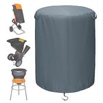 TORUTA Wood Chipper Shredder Mulcher Cover - 33" x 45" (420D Heavy-Duty Oxford Cloth) Waterproof, Sun-Proof, dust-Proof Protection - Grey