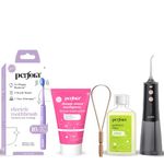 Perfora Kid,Teen,Adult Everyday Expert Care|Lilac Lavender Electric Toothbrush|Dream Sweet Toothpaste|Jamun Mint Flavor|Thyme Mint Mouthwash|Copper Tongue Cleaner|Water Flosser|Pack Of 5
