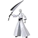 Anime Heroes Bandai Ichigo Kurosaki White Action Figure | 17cm Articulated White Ichigo Anime Figure With Accessories Based On Bleach Anime And Manga | Bleach Action Figures As Anime Gifts And Toys