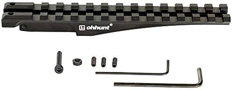 WINFREE Rear Sight Rail Scope Mount Standard Scope Base 1913 Picatinny for Low Profile Red Dot Optics (Long Mount, 150mm)