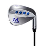 MAZEL Forged Golf Sand Wedge,Gap Wedge,Lob Wedge for Men,48/52/54/56/58/60 Degree Individual Golf Wedge,Milled Face for More Spin (Steel Color 56 Degree, Right Handed)