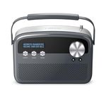 Saregama Carvaan Lite Bengali - Portable Music Player with 3000 Preloaded Evergreen Songs, FM/BT/AUX (Graphite Grey)