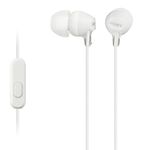 Sony MDR-EX15APWZ(CE7) Earphones with Smartphone Mic and Control - White