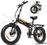 HITWAY Electric Bike for Adults 20" x4.0 Fat Tire Electric Bicycle with 250W Motor, Foldable E bkie with 48V/36V 12AH Removable Battery E Bike Long Range for Mountain Beach Snow