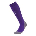 PUMA Men's LIGA Core Football Socks, Prism Violet/White, Size 4