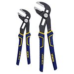 IRWIN Vise-Grip GrooveLock Pliers Set, Straight Jaw, 2-Piece (1802532)