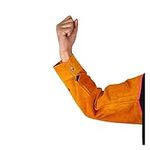 Heavy Duty Welding Jacket Welder Arm Protective Sleeve Welding Spark Insulation Wear Resistant Protective Sleeve Welding Overalls Welding Sleeves Heat Flame Resistant Weld Coat