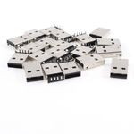 Uxcell USB Male Type A Port Right Angle 4-Pin DIP Jack Socket Connector, 20 Pieces