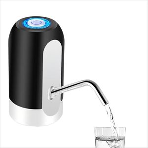 5 Gallon Water Table Pump Rechargeable, Water Dispenser for 5 Gallon Bottle Bottom Loading, Portable USB Charging Automatic Drinking Mini Water Jug Dispenser, for Camping, Kitchen Black