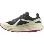 Salomon Women's Ultra Flow Hiking Shoe, Black/Transparent Yellow/Rose Violet, 8