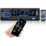 Car Radio Autoradio Bluetooth, CompraFun Single Din Car Stereo Hands-Free Radio Quick Charge 12V MP3 Player Dual Control Memory Function Compatible MP3 / FM/AM/TF/AUX/USB/APP