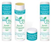 Banish Chapped Lips Emu Oil Lip Balm for Severe Dry Lips Jumbo Tube 3 Pack