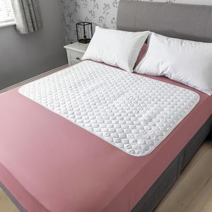 Hygge Sheets®️ Bamboo Organic Incontinence Bed Sheets for Adults & Kids No Wings | 132x86cm | 100% Waterproof Bed Wetting Sheets | Bed Protectors for Incontinence | Reusable and Washable Bed Pad