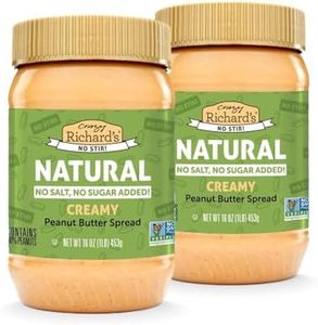Crazy Richard's Creamy No Stir Peanut Butter with No Added Salt, Sugar, Or Preservatives (2 Pack)