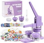 Aiment 58mm Button Maker Machine - 2.25 inch Button Maker Pin Badge Press Machine with 100Pcs Button Parts & Pictures & Circle Cutter & Cutting Mat, Ideal Christmas DIY Kit for Kids