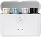 HUITAI Travel Bottles with Case,Travel Size Toiletries,Tsa Approved Travel Containers,Press to Unlock The Case, Compact and Leak-Proof,Cruise Ship and Travel Essentials(White)