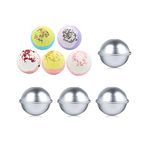 Bloss DIY Metal Bath Bomb Mold with 1 Perfect Size 4 Set 8 Pieces, Relaxation and Save Your Money, Mix Your Own Recipes, Easy to Make Perfect Bath Bomb for Gift