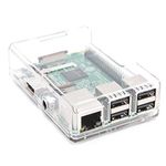 Transparent Clear Case for Raspberry Pi 3B 3B+ (3 Model B and 3 Model B Plus)