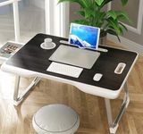 EXVITO Smart Multipurpose Industries Study Table for Students Bed Table for Study Foldable Laptop Table Portable & Lightweight Mini Table Bed Reading Table,Laptop Stands, Laptop Desk - Black