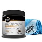 MB-20 Stone Granite Polishing Kit 8.5 Oz Granite Polishing Compound - 16x16 Microfiber Cloth - BUNDLE - 2 Items