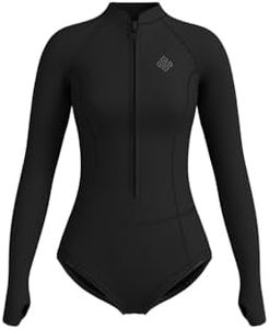 Seaskin Womens Wetsuit 2mm One Piece Long Sleeves Shorty Wetsuit